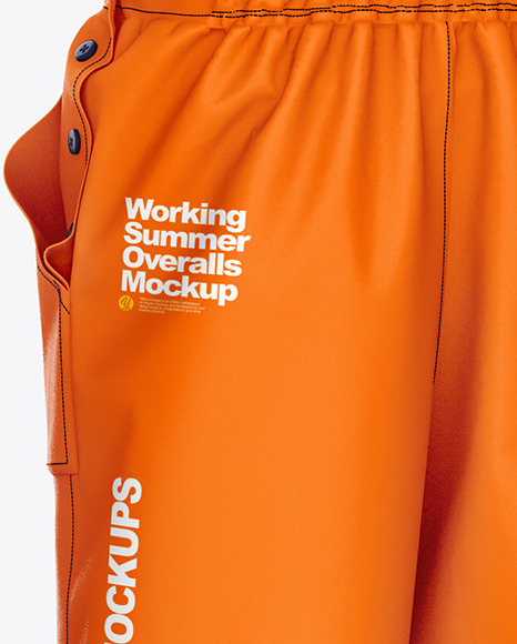 Download Working Summer Overalls - Back Half Side View in Apparel ...