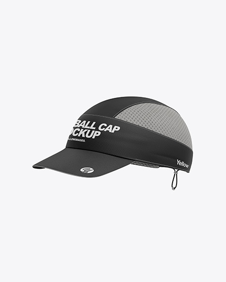 Baseball Cap Mockup   Halfside View PSD #2