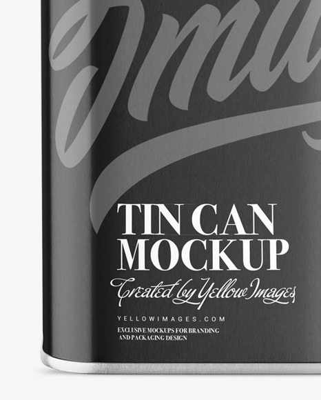 Tin Can Mockup In Can Mockups On Yellow Images Object Mockups