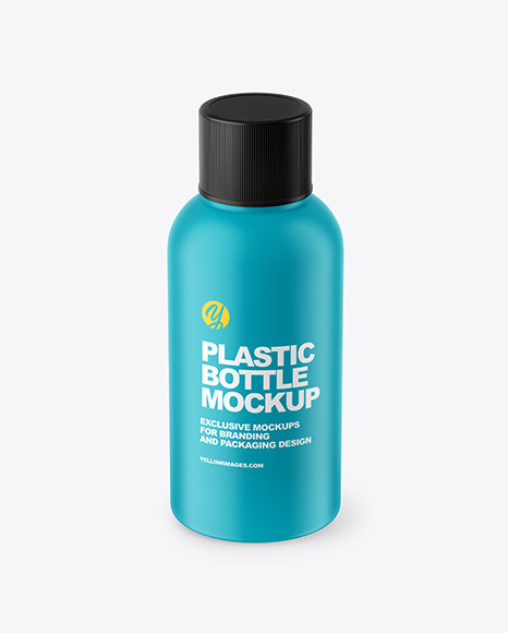 Matte Plastic Bottle Mockup PSD #4