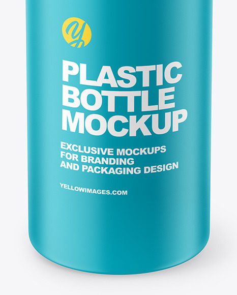 Matte Plastic Bottle Mockup PSD #1