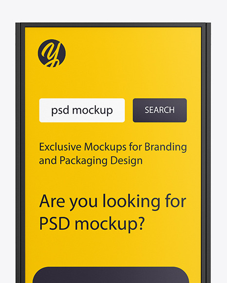 Plastic Stand Mockup PSD #2