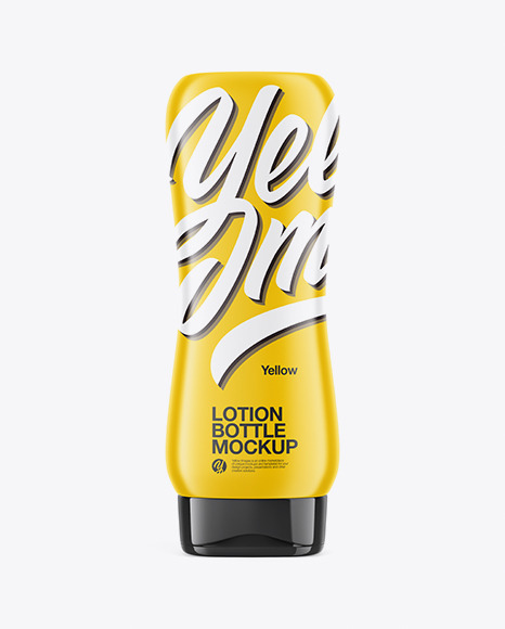 Download Lotion Bottle Mockup In Bottle Mockups On Yellow Images Object Mockups PSD Mockup Templates