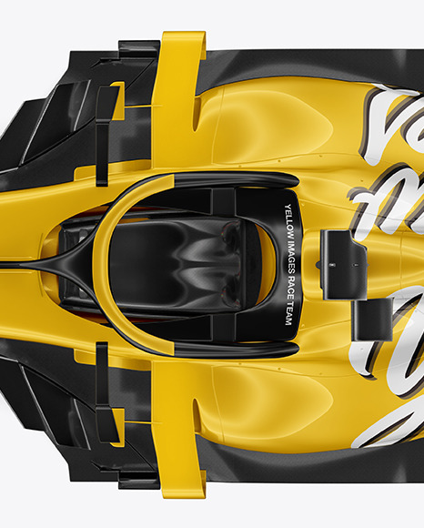 Download Formula 1 2020 Mockup Top View In Vehicle Mockups On Yellow Images Object Mockups PSD Mockup Templates