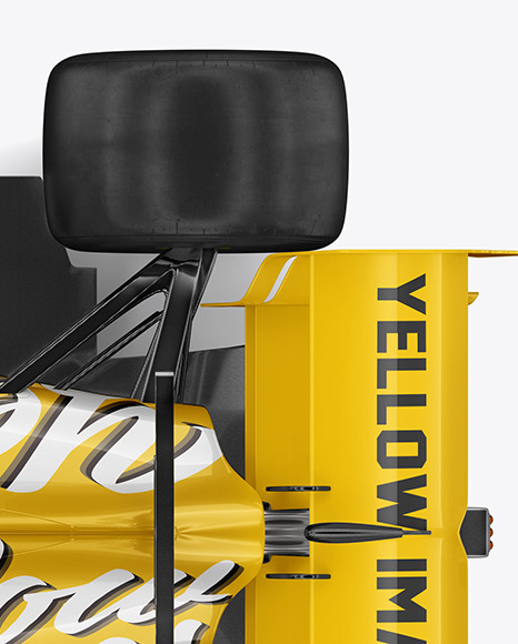 Download Formula 1 2020 Mockup Top View In Vehicle Mockups On Yellow Images Object Mockups PSD Mockup Templates