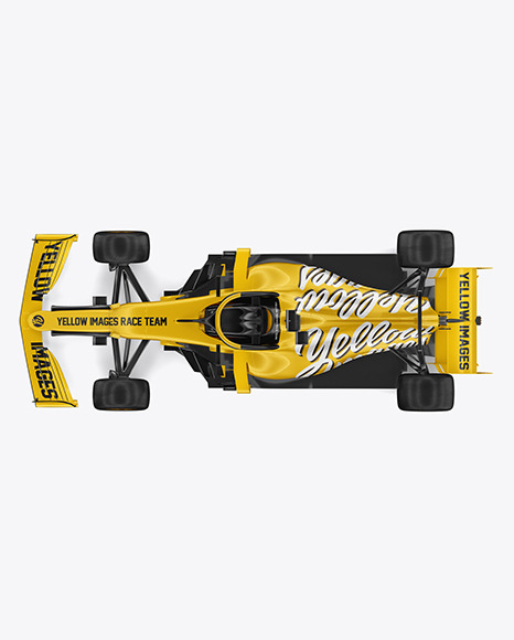 Download Formula-1 2020 Mockup - Top View in Vehicle Mockups on Yellow Images Object Mockups