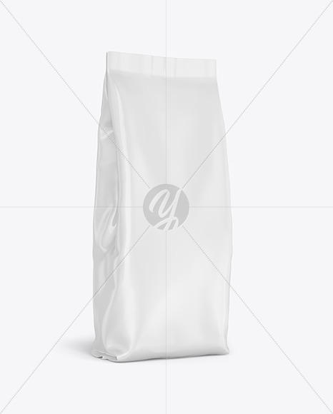 Download Glossy Stand Up Bag Mockup In Bag Sack Mockups On Yellow Images Object Mockups