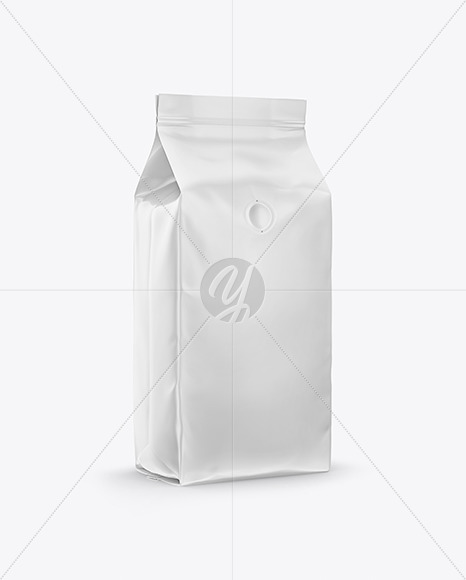 Download Metallic Coffee Bag Mockup Half Side View In Bag Sack Mockups On Yellow Images Object Mockups PSD Mockup Templates