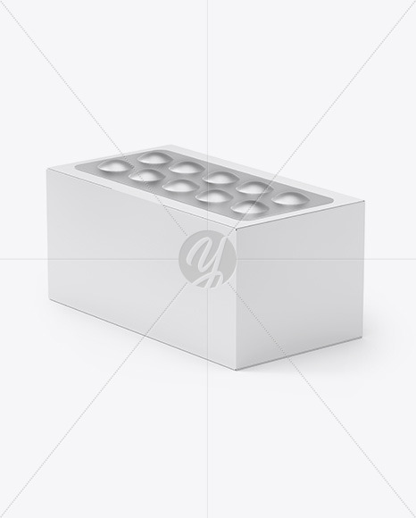 Download Paper Box W Blister Pack Mockup In Box Mockups On Yellow Images Object Mockups