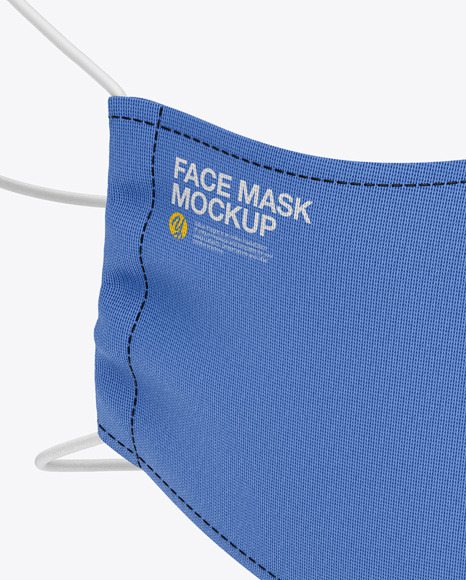 Download Face Mask Mockup In Apparel Mockups On Yellow Images Object Mockups