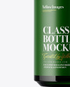 Green Glass Bottle Mockup