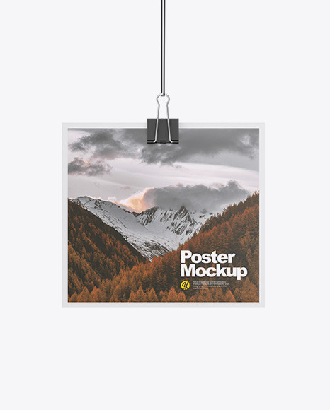 Download Paper Poster Mockup In Stationery Mockups On Yellow Images Object Mockups PSD Mockup Templates