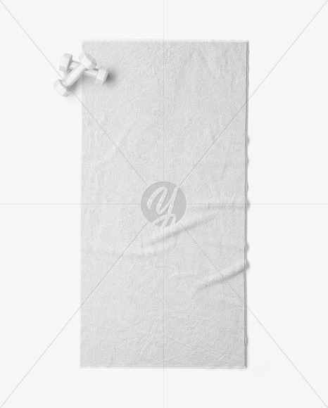 Download Microfibre Fitness Towel Mockup In Object Mockups On Yellow Images Object Mockups PSD Mockup Templates