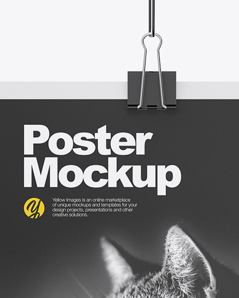 Paper Poster Mockup PSD #2