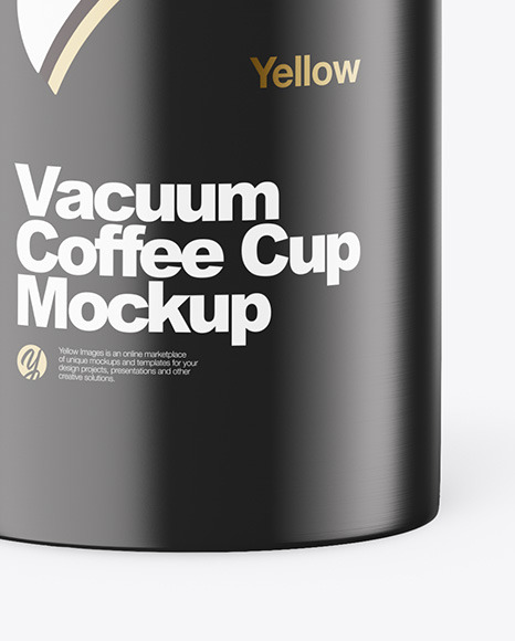 Matte Vacuum Coffee Cup Mockup PSD #4