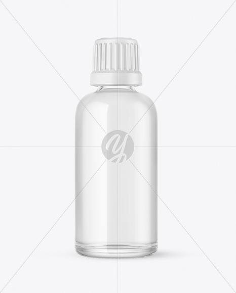 Clear Glass Bottle Mockup In Bottle Mockups On Yellow Images Object Mockups