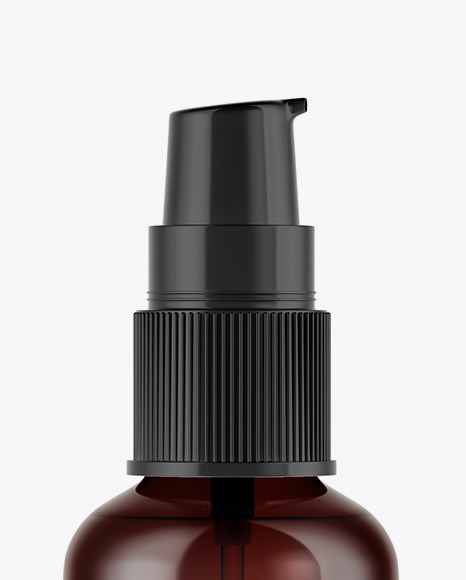 Amber Spray Bottle Mockup PSD #1