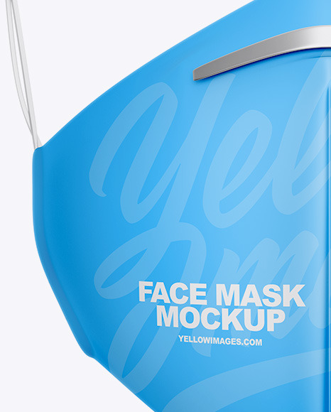 Download Medical Face Mask Mockup In Apparel Mockups On Yellow Images Object Mockups