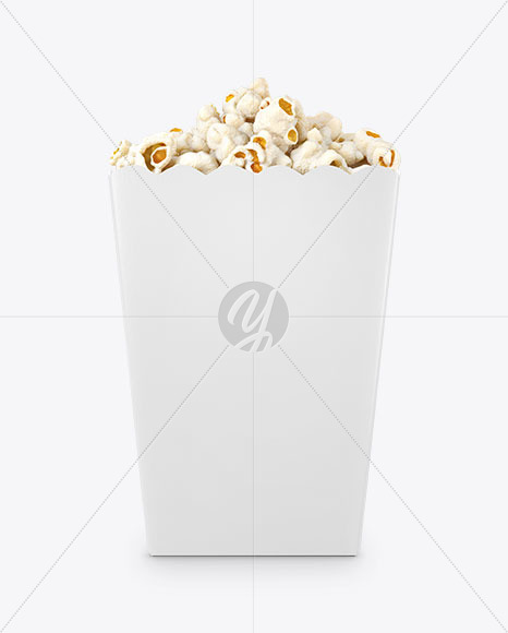 Download Popcorn Bag Mockup Front View In Packaging Mockups On Yellow Images Object Mockups PSD Mockup Templates