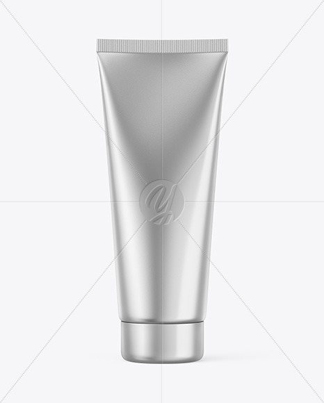 Download Free Metallic Cosmetic Tube Mockup In Tube Mockups On Yellow Images PSD Mockups