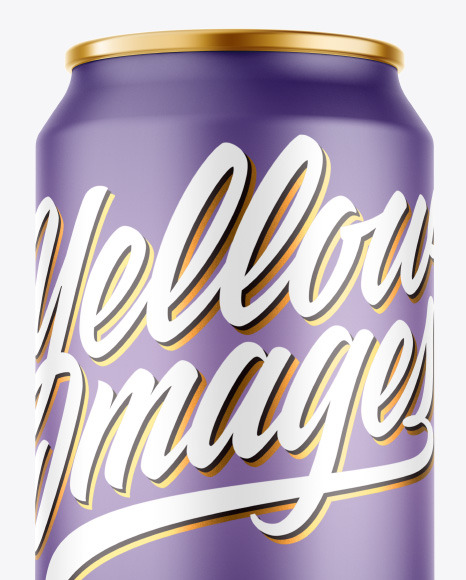 Metallic Drink Can w  Matte Finish Mockup PSD #7