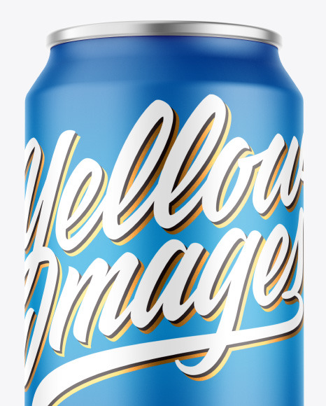 Metallic Drink Can w  Matte Finish Mockup PSD #5