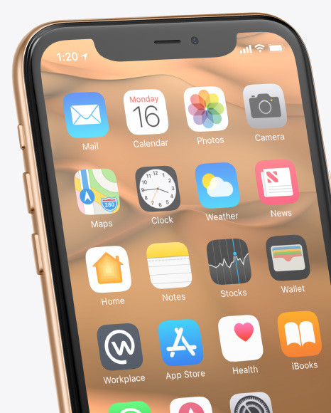 Apple Iphone 11 Pro Mockup In Device Mockups On Yellow Images Object Mockups