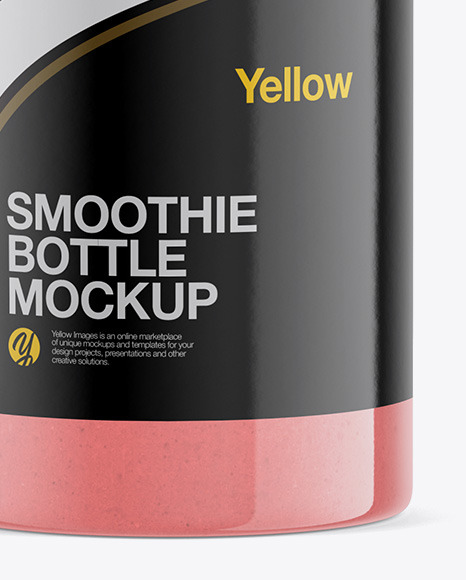 Smoothie Bottle Mockup PSD #2
