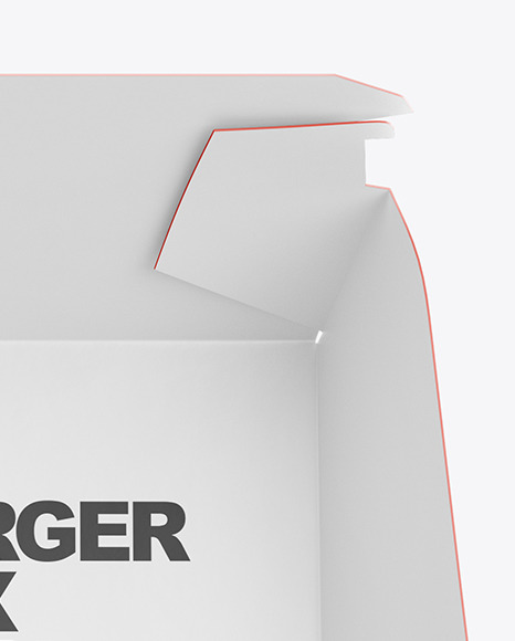 Download Burger In Box Mockup In Box Mockups On Yellow Images Object Mockups