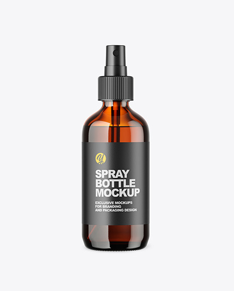 Download Amber Glass Spray Bottle Mockup In Bottle Mockups On Yellow Images Object Mockups Yellowimages Mockups