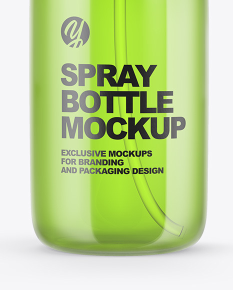 Clear Spray Bottle Mockup PSD #6