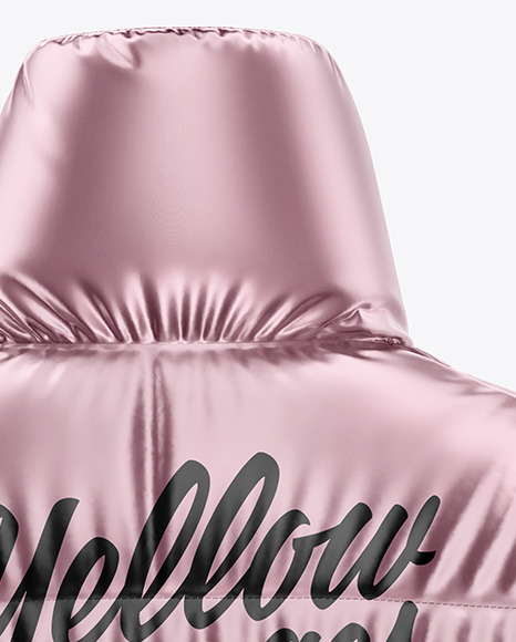 Download Metallic Women S Down Jacket Mockup In Apparel Mockups On Yellow Images Object Mockups