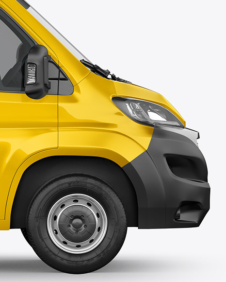 Panel Van Mockup   Side View PSD #1