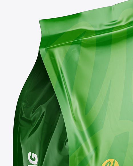 Glossy Food Bag Mockup   Half Side View (High Angle Shot) PSD #4