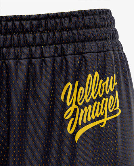 Download Basketball Reversible Mesh Short Mockup Front View In Apparel Mockups On Yellow Images Object Mockups