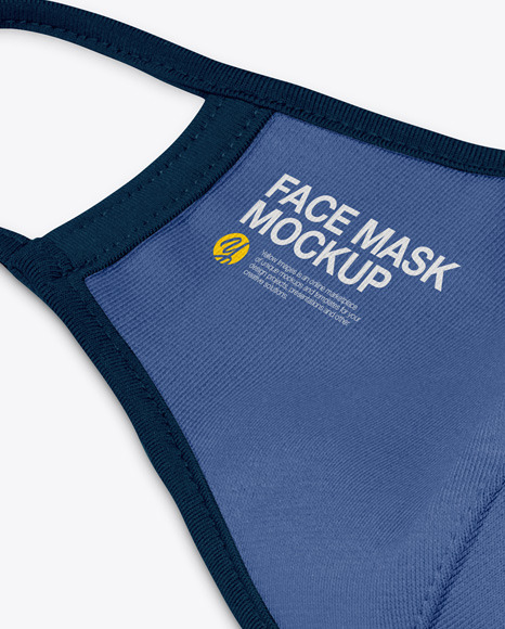 Download Face Mask Mockup In Apparel Mockups On Yellow Images Object Mockups