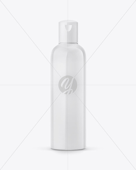 330ml Plastic Bottle In Shrink Sleeve Mockup In Bottle Mockups On Yellow Images Object Mockups