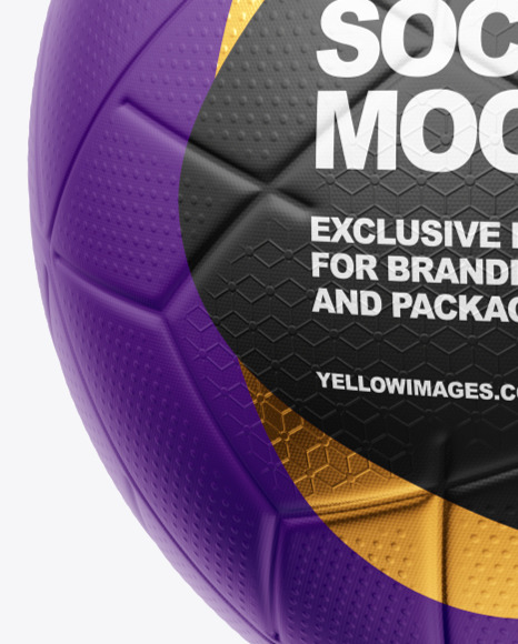 Modern Soccer Ball Mockup In Object Mockups On Yellow Images Object Mockups