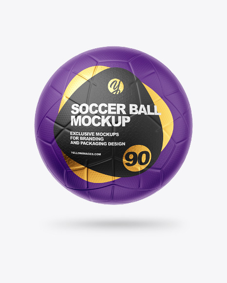 Modern Soccer Ball Mockup In Object Mockups On Yellow Images Object Mockups