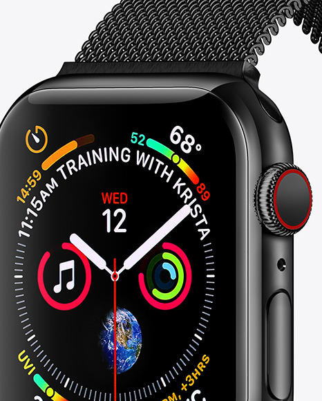 Apple Watch Series 4 Mockup - Free Download Images High Quality