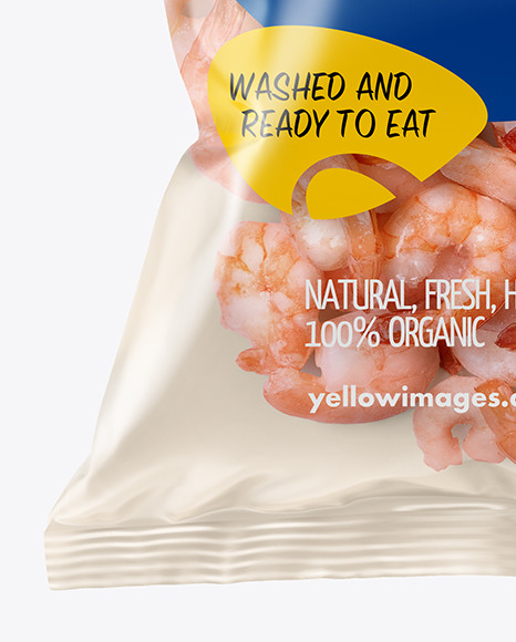 Download Plastic Bag With Shrimps Mockup In Bag Sack Mockups On Yellow Images Object Mockups Yellowimages Mockups