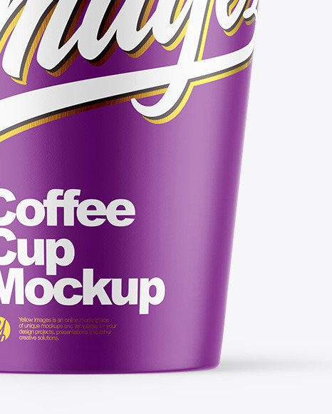 Matte Coffee Cup Mockup PSD #1