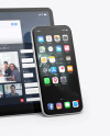Apple iPhone 11 Pro w/ iPad Pro Mockup
