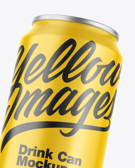 Download Metallic Drink Cans W Glossy Finish Mockup In Can Mockups On Yellow Images Object Mockups