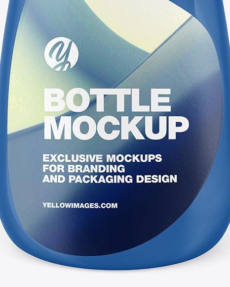 Washing Up Liquid Glossy Bottle W Closed Cap Mockup In Bottle Mockups On Yellow Images Object Mockups