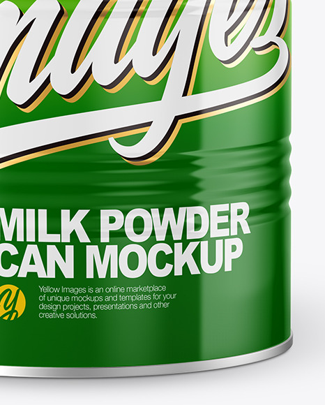 Download Glossy Powder Can Mockup In Can Mockups On Yellow Images Object Mockups Yellowimages Mockups