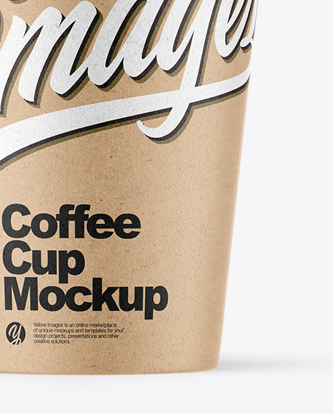 Download Kraft Coffee Cup Mockup | Yellow Author