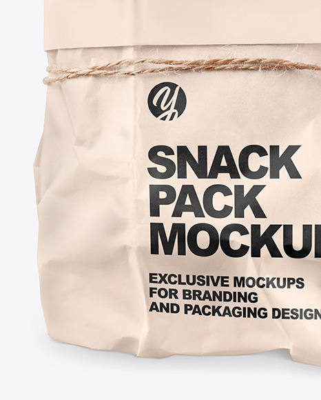 Download Bun In A Paper Bag Mockup In Bag Sack Mockups On Yellow Images Object Mockups Yellowimages Mockups