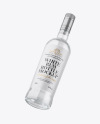Clear Glass White Rum Bottle Mockup