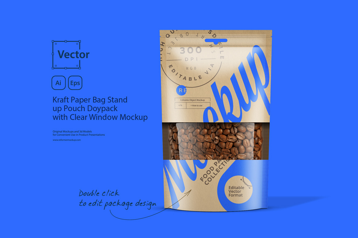 Download Clear Pouch Mockup - Frosted Stand Up Pouch W Cashew Nuts ...